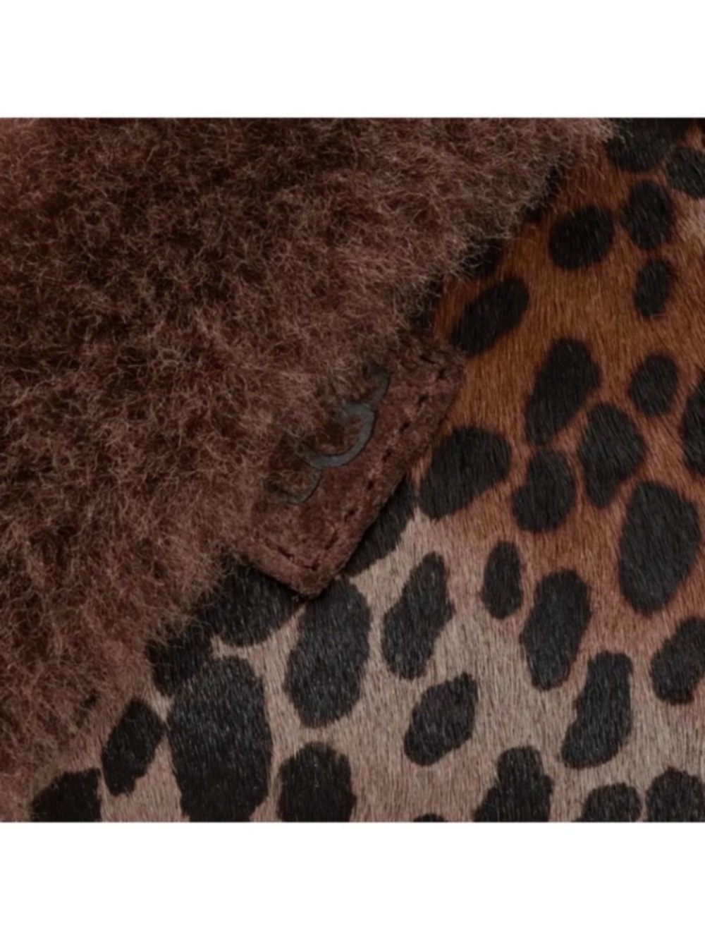 UGG Leopard-Print Calf-hair Sheepskin Slip-On Slippers - Picture 5 of 8